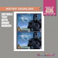 Star Wars Party Rogue One Invitation (Death Trooper) 