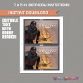 Star Wars Rogue One Party Printable Invitation (K-2SO) 