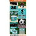 Soccer Birthday Party Invitations & Decorations (Teal)