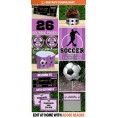 Girl Soccer Birthday Party Invitations & Decorations (Purple)