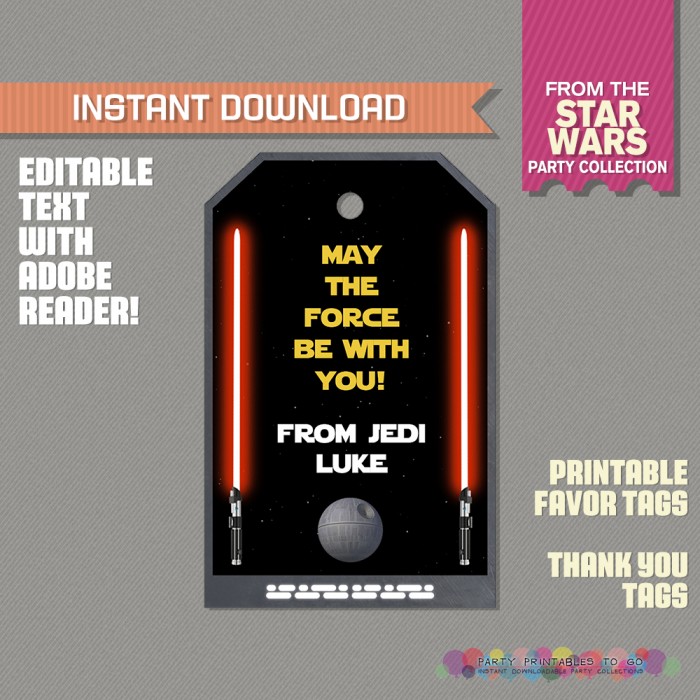 Star Wars Thank You Cards Printable Free Borders