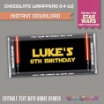 Star Wars Party Standard size Chocolate Wrappers 