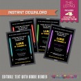 Star Wars Party Invitation with FREE Thank you Card 