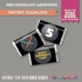 Star Wars Party Mini Chocolate Wrappers 