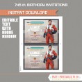 Star Wars The Force Awakens Party Invitation with FREE Thank you Card  (Poe Dameron)