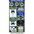 Video Game Invitation & Party Decorations (Blue) 