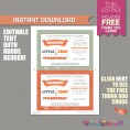 Little Chef Party Invitation with FREE Thank you Card