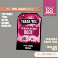 Rockstar Invitation & Party Decorations (Pink) 