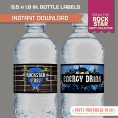 Rockstar Invitation & Party Decorations (Blue) 