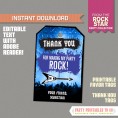 Rockstar Invitation & Party Decorations (Blue) 