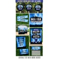 Rockstar Invitation & Party Decorations (Blue) 