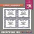 Medieval Knights Party Invitation with FREE Thank you Card