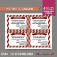 Vintage Train Ticket Invitation with FREE Thank you Cards