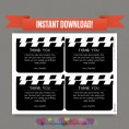Movie Night Birthday Invitation with FREE Admission Tickets