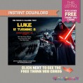 Star Wars The Force Awakens Party Printable Invitation with FREE Thank you Card 