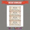 Movie Night Invitation with FREE Admission Tickets