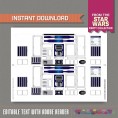 Star Wars Party Printable Birthday 2 Liter Bottle Labels 