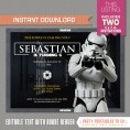 Star Wars Rogue One Party Printable Invitation (Stormtrooper) 